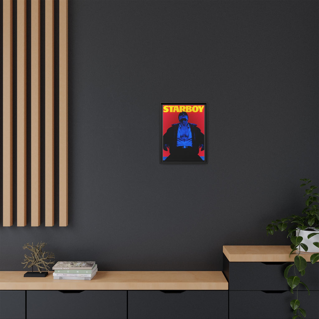 Framed Canvas ATEEZ San X Starboy Poster Matte  | Retro Pop Art Music Wall Decor
