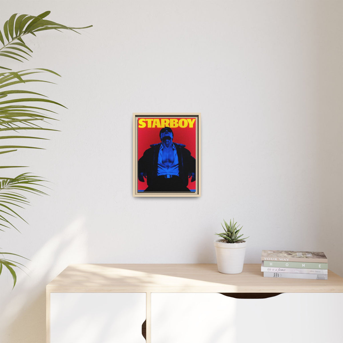 Framed Canvas ATEEZ San X Starboy Poster Matte  | Retro Pop Art Music Wall Decor