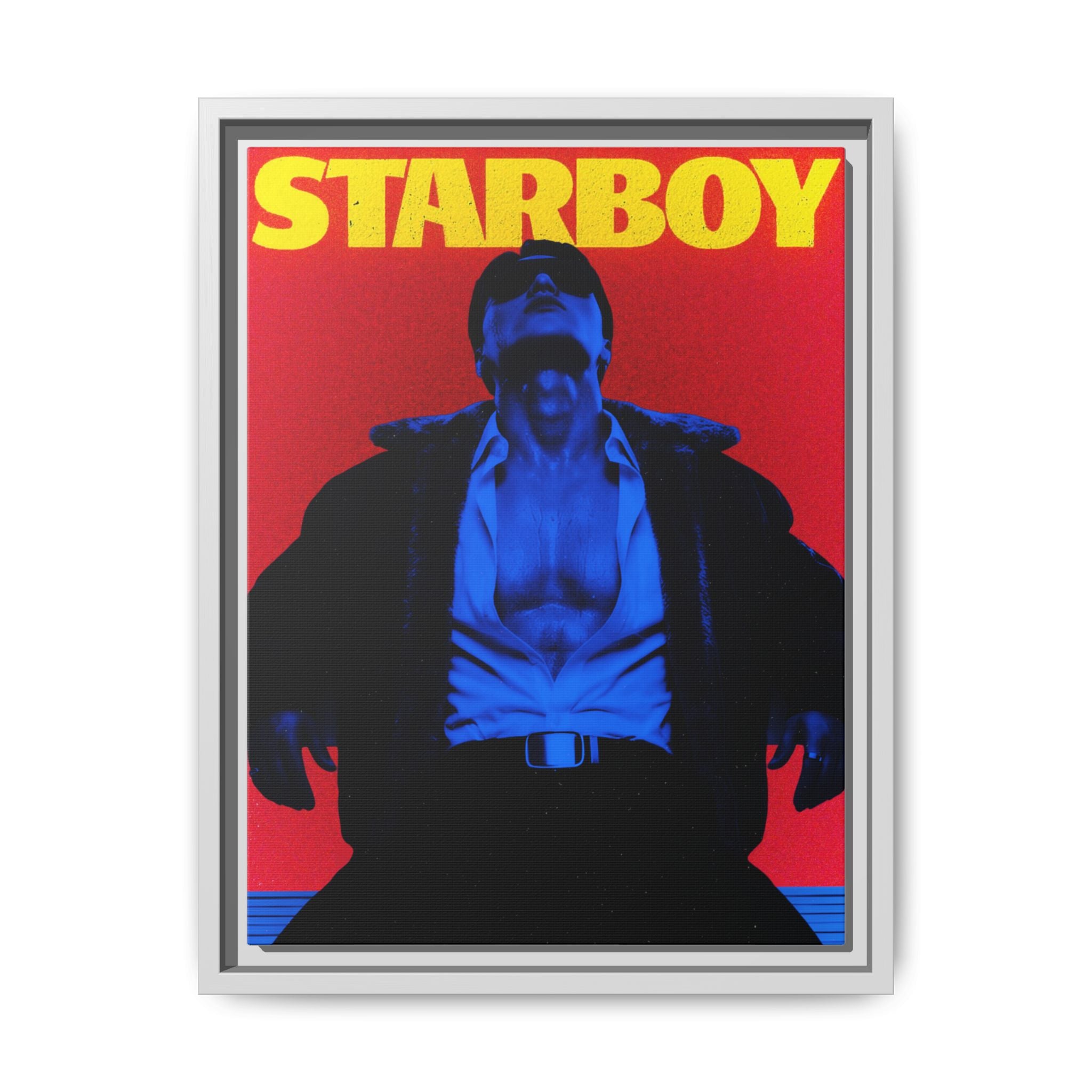 Framed Canvas ATEEZ San X Starboy Poster Matte  | Retro Pop Art Music Wall Decor