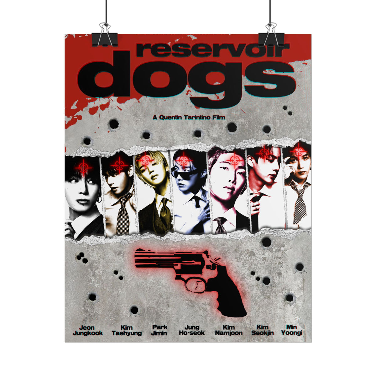 BTS Reservoir Dogs Rolled Poster Bulletproof. ver | Arirang OT7