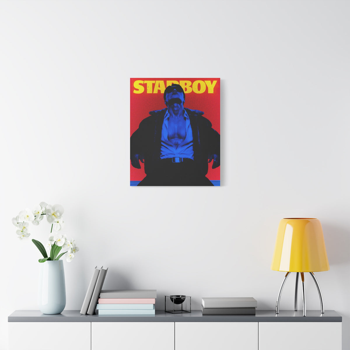 ATEEZ San X Starboy Retro KPop Art Canvas