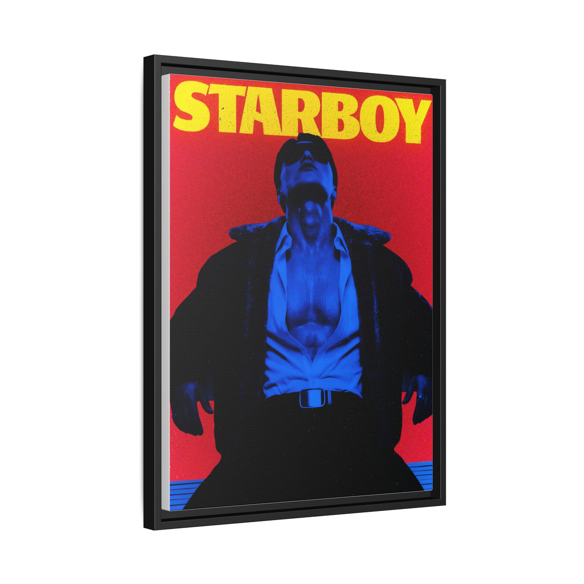 Framed Canvas ATEEZ San X Starboy Poster Matte  | Retro Pop Art Music Wall Decor