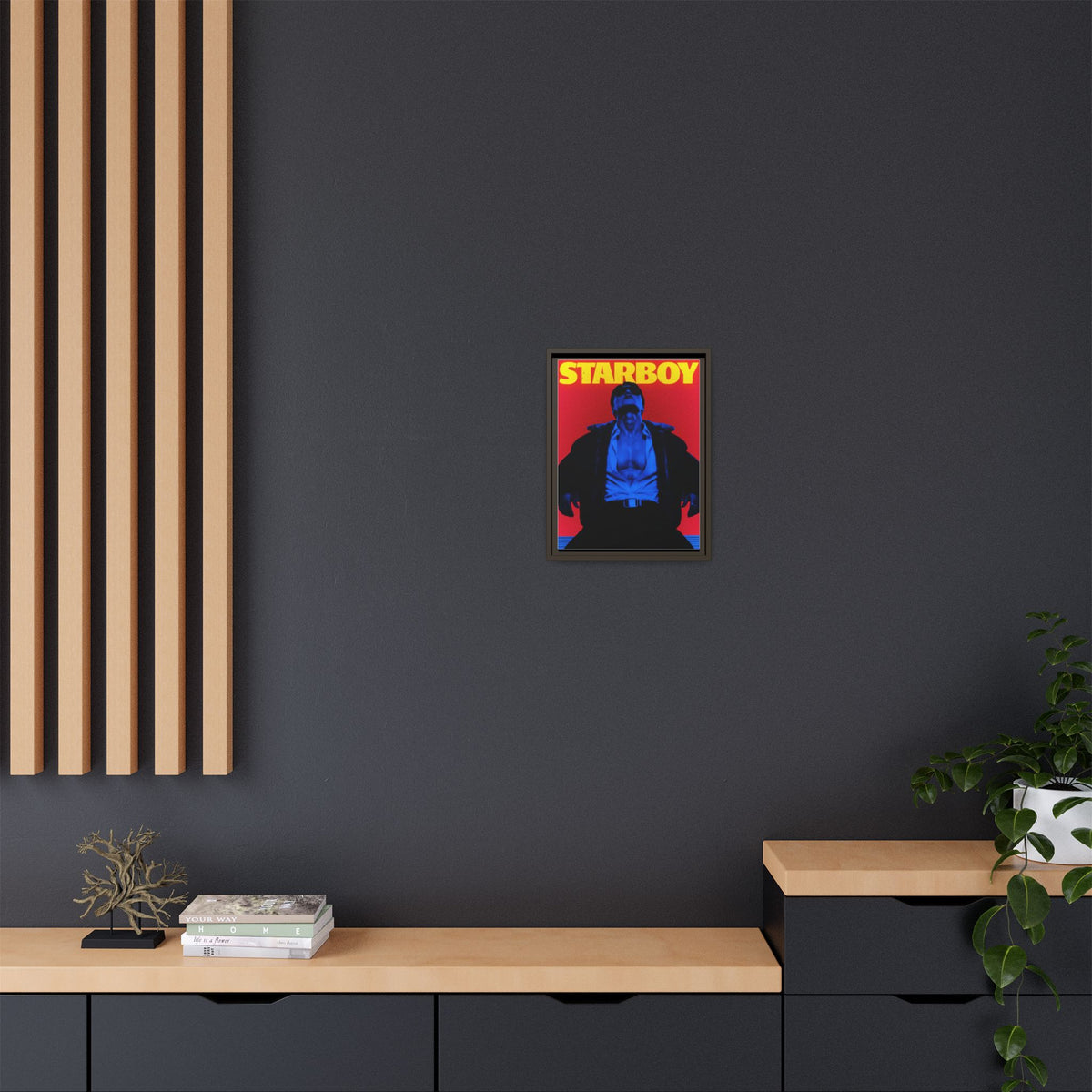 Framed Canvas ATEEZ San X Starboy Poster Matte  | Retro Pop Art Music Wall Decor
