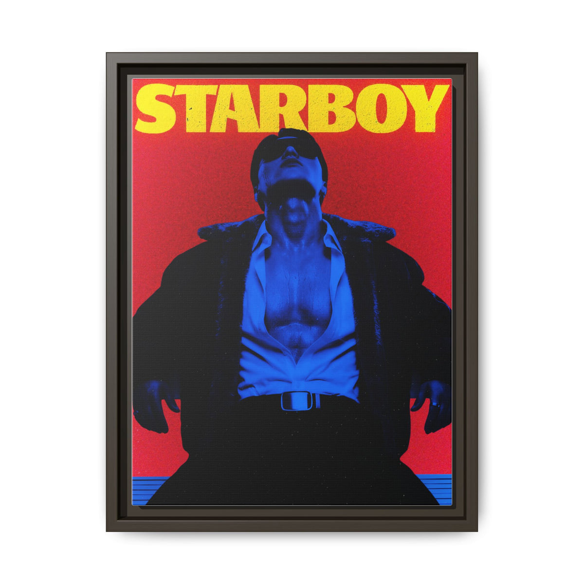 Framed Canvas ATEEZ San X Starboy Poster Matte  | Retro Pop Art Music Wall Decor