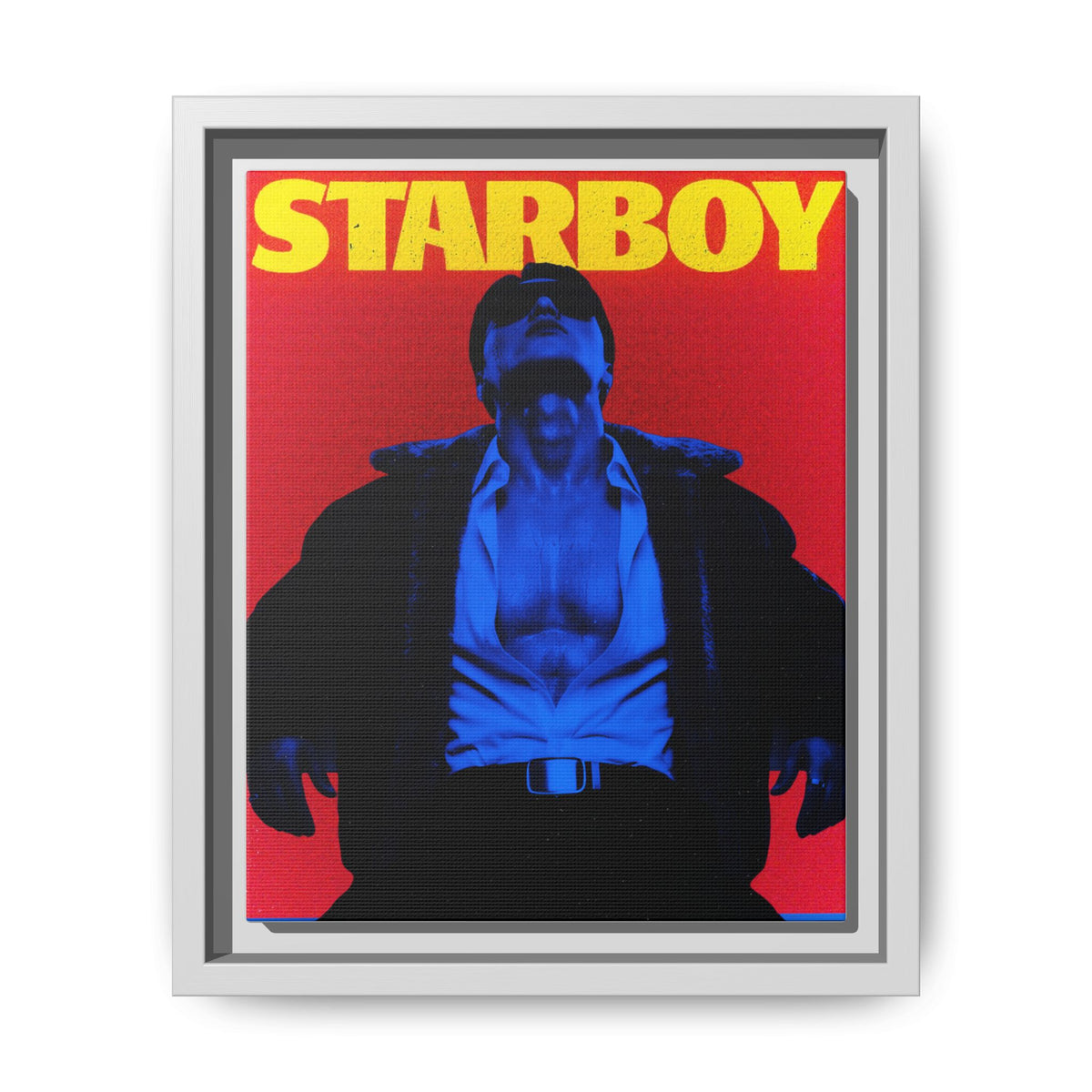 Framed Canvas ATEEZ San X Starboy Poster Matte  | Retro Pop Art Music Wall Decor