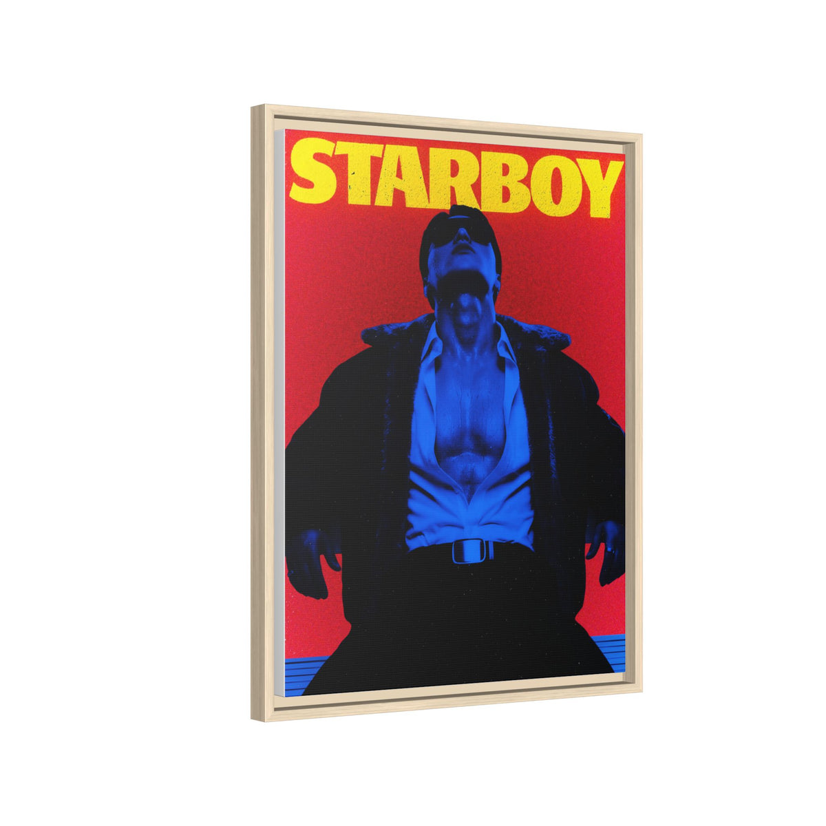 Framed Canvas ATEEZ San X Starboy Poster Matte  | Retro Pop Art Music Wall Decor
