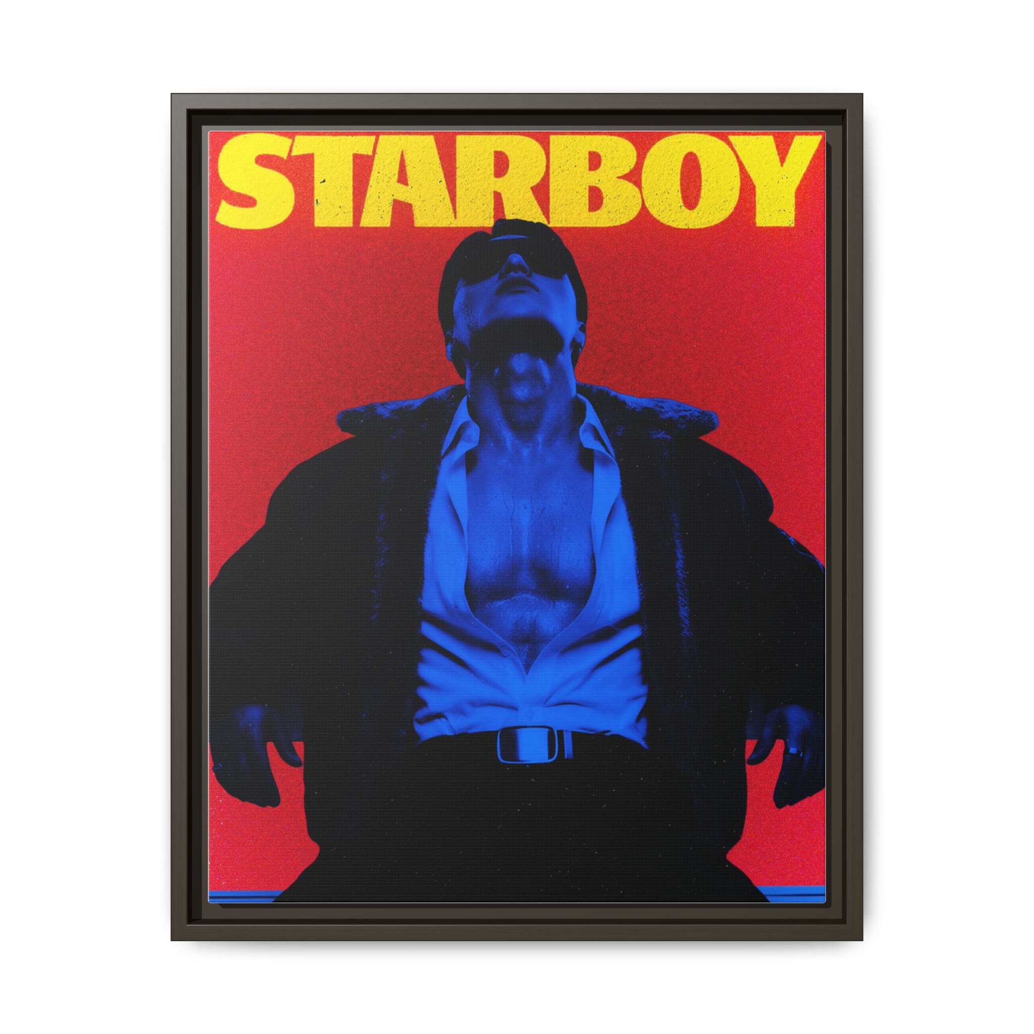 Framed Canvas ATEEZ San X Starboy Poster Matte  | Retro Pop Art Music Wall Decor