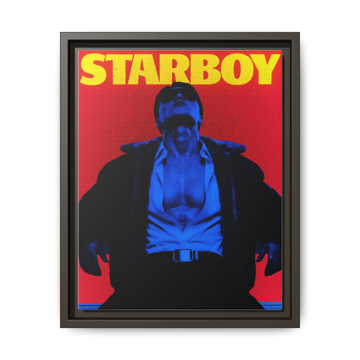 Framed Canvas ATEEZ San X Starboy Poster Matte  | Retro Pop Art Music Wall Decor