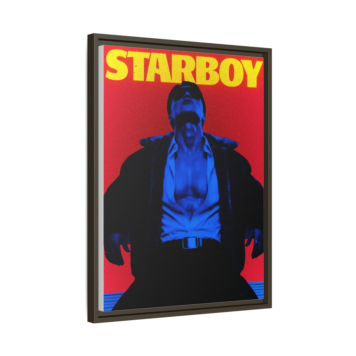 Framed Canvas ATEEZ San X Starboy Poster Matte  | Retro Pop Art Music Wall Decor