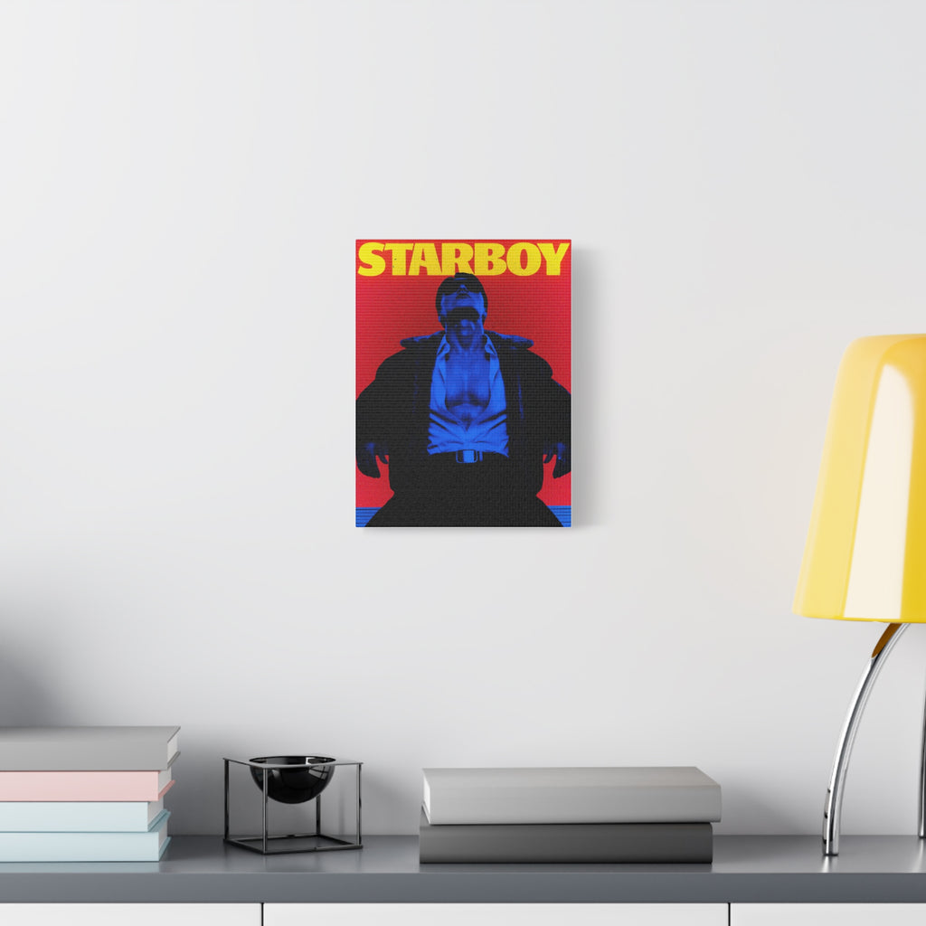 ATEEZ San X Starboy Retro KPop Art Canvas