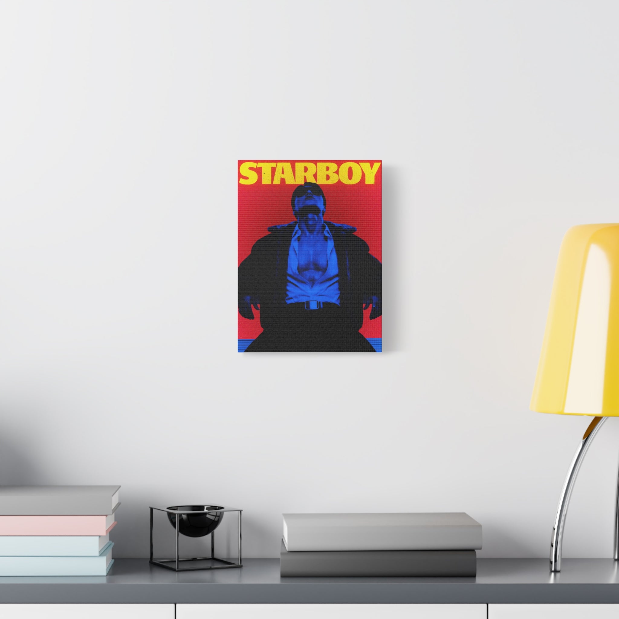 ATEEZ San X Starboy Retro KPop Art Canvas