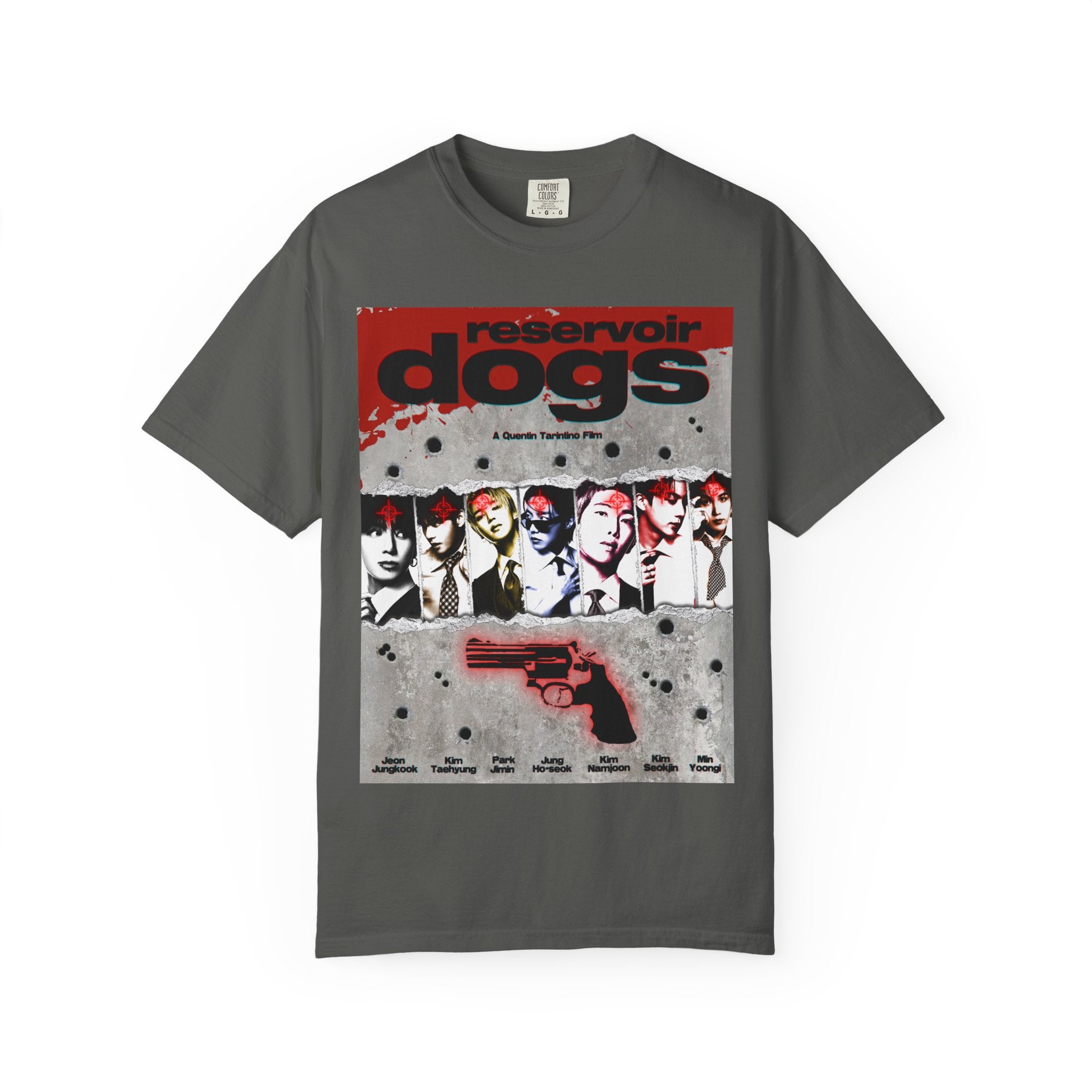 BTS Arirang X Reservoir Dogs Poster T-Shirt Bulletproof Ver.| Movie Poster Graphic Tee
