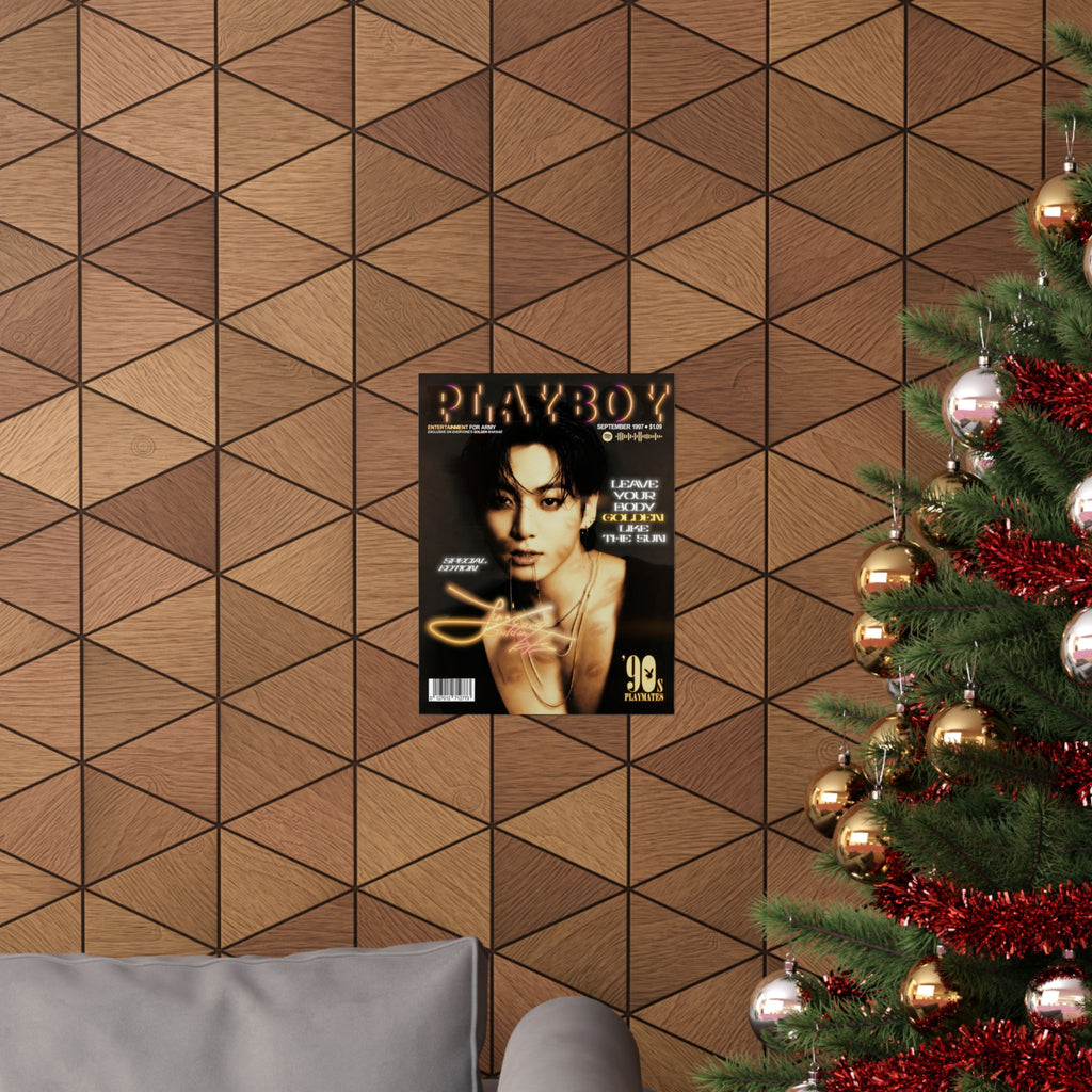 Jungkook Playboy Magazine Portrait Poster | Matte Vertical Poster