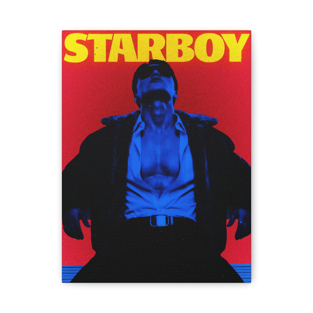 ATEEZ San X Starboy Retro KPop Art Canvas