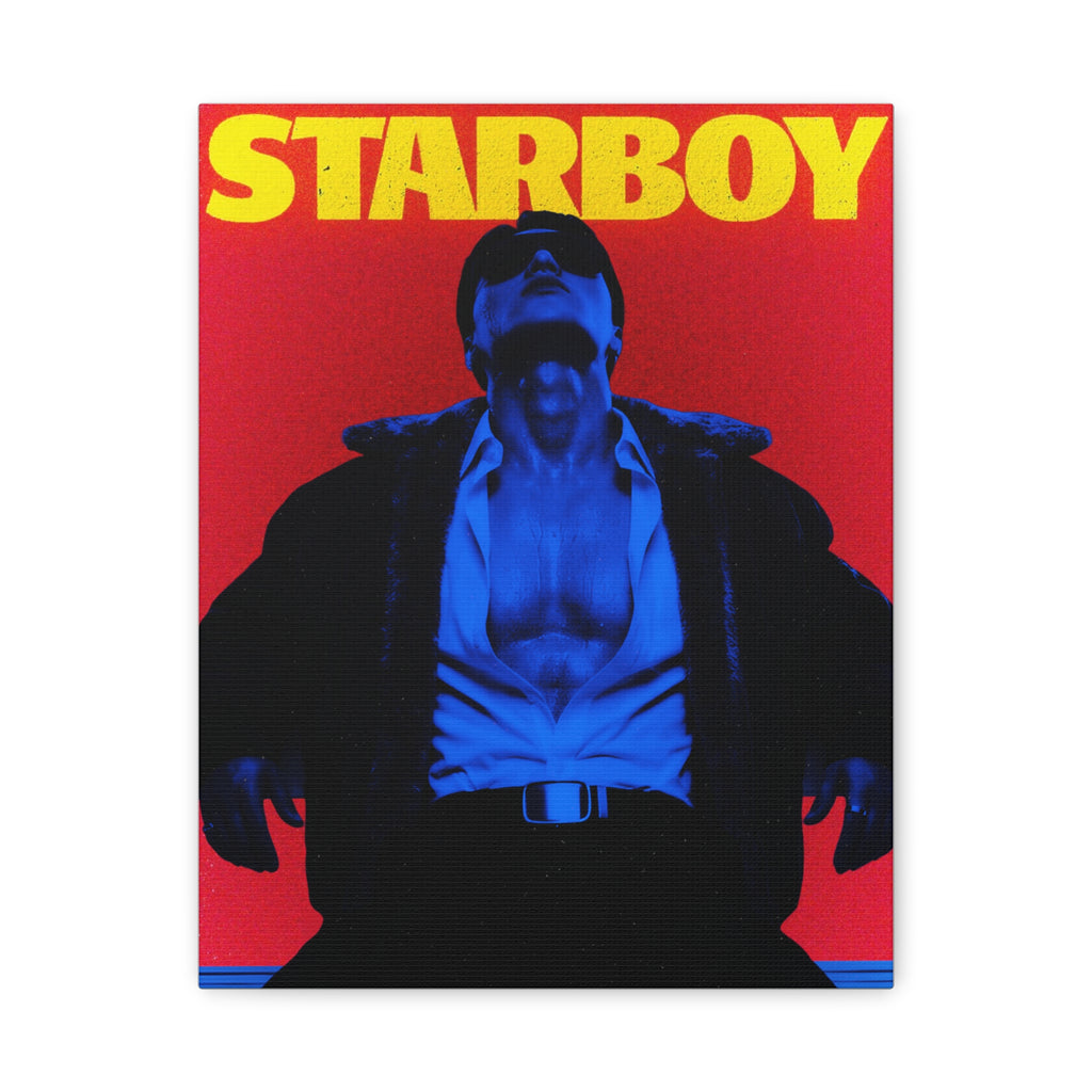 ATEEZ San X Starboy Retro KPop Art Canvas