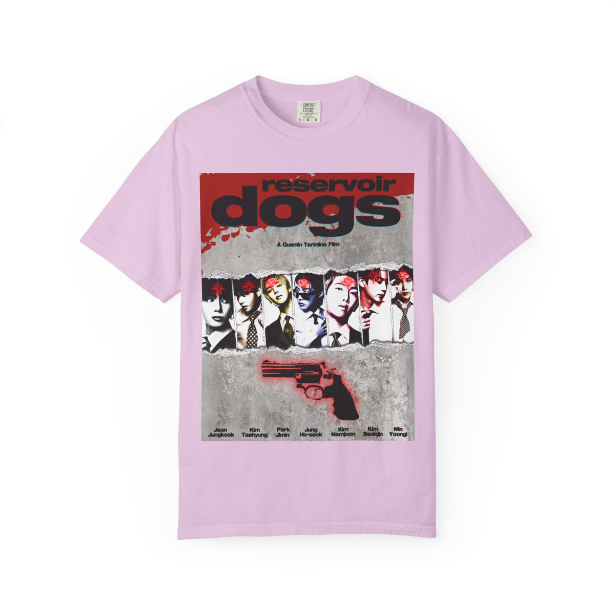 BTS Arirang X Reservoir Dogs Poster T-Shirt | Movie Poster Graphic Tee