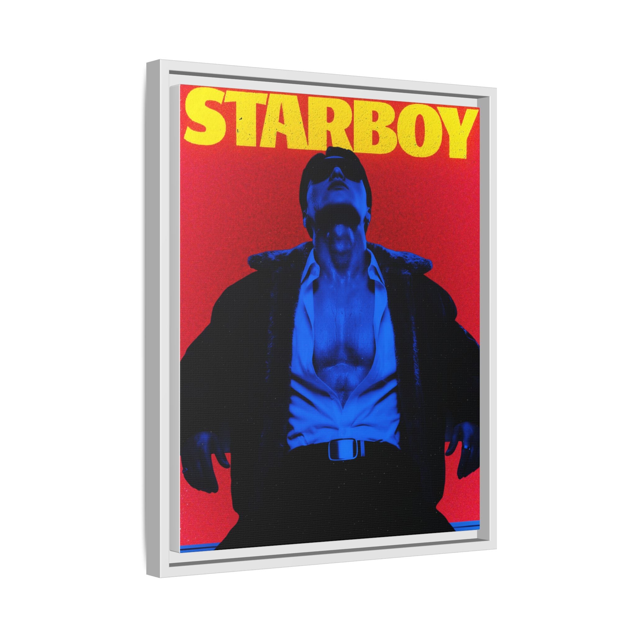 Framed Canvas ATEEZ San X Starboy Poster Matte  | Retro Pop Art Music Wall Decor
