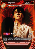 BTS Jungkook (Jeon Jungkook) holographic trading card- Solo Edition