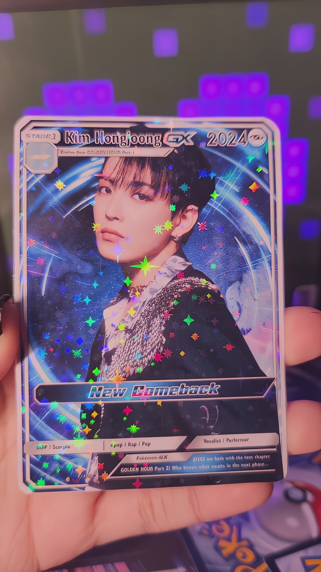 ATEEZ Golden Hour Pt 2 Holographic trading cards