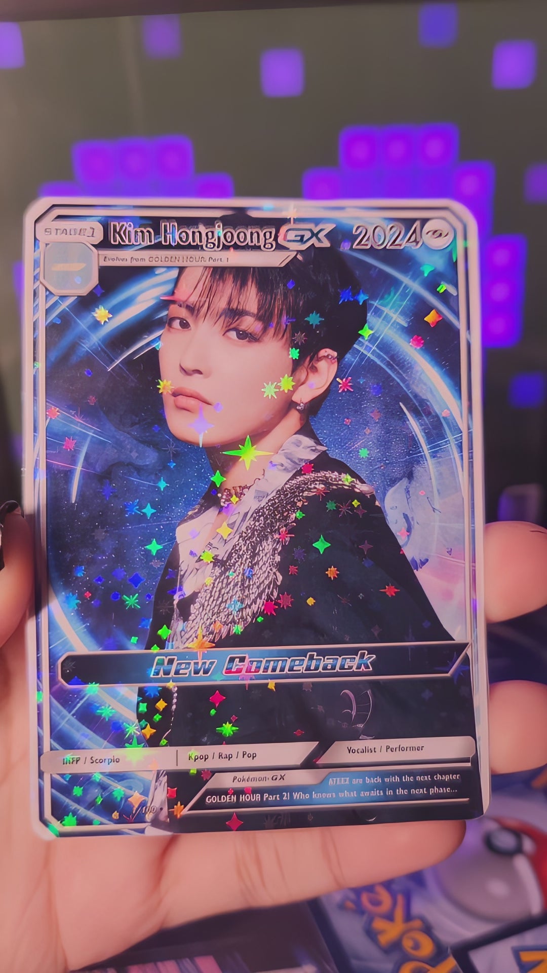 ATEEZ Golden Hour Pt 2 Holographic trading cards